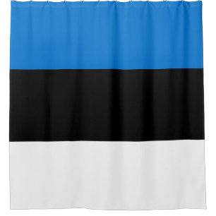 Estonian Flag Shower Curtain