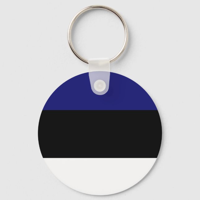 Estonian Flag T-shirts and Gifts Keychain (Front)