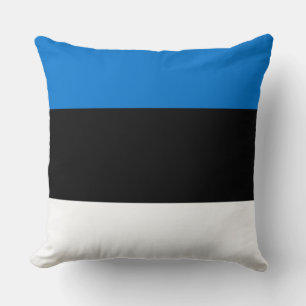 Estonian Flag Throw Pillow