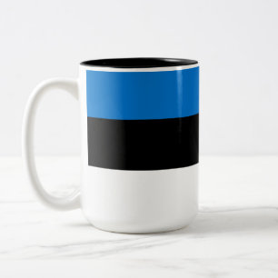 Estonian Flag Two-Tone Coffee Mug