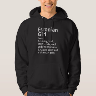 ESTONIAN GIRL ESTONIA Gift Funny Country Home Root Hoodie