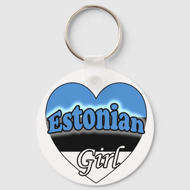 Estonian Girl Keychain (Front)