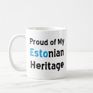 estonian heritage coffee mug