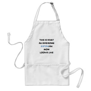 estonian mom, awesome adult apron