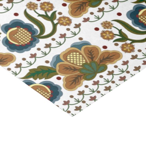 Estonian vintage folk art floral embroidery tissue paper