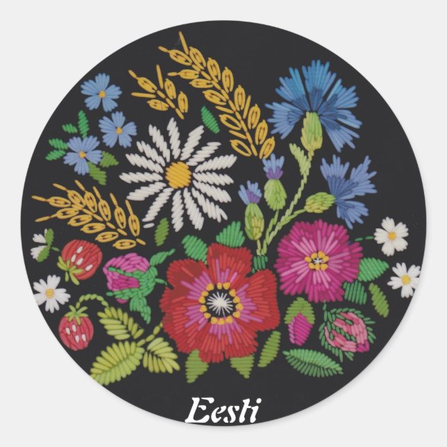 Estonian Wildflower Stickers (Front)