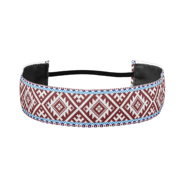 Estonian Woven Two Stripes Järva-Jaani Belts Athletic Headband (Front)