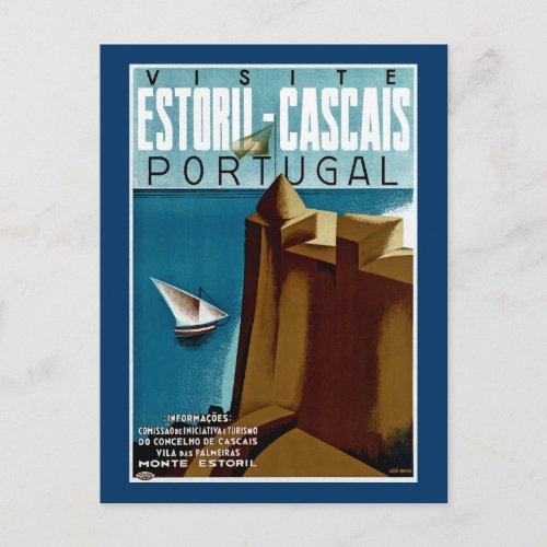 Estoril_Cascais in Portugal Postcard