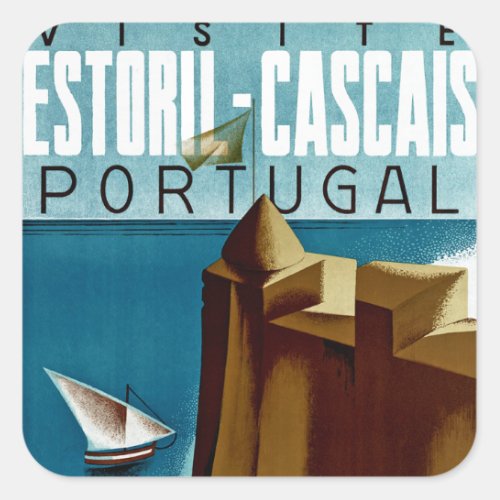 Estoril _ Cascais Portugal Square Sticker