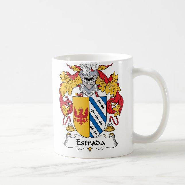 Estrada Family Crest Coffee Mug (Right)