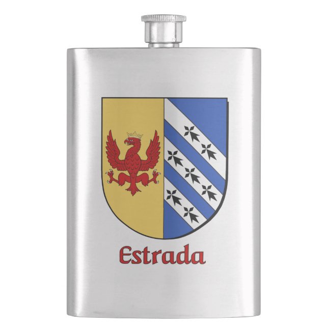 Estrada Heraldic Shield Flask (Front)