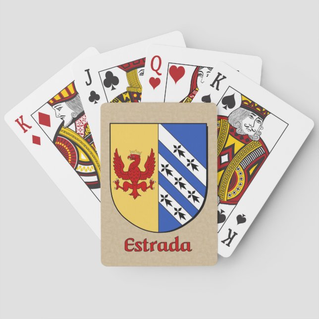 Estrada Heraldic Shield Poker Cards (Back)