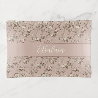 Estralaia Dusty Rose Pink Trinket Tray