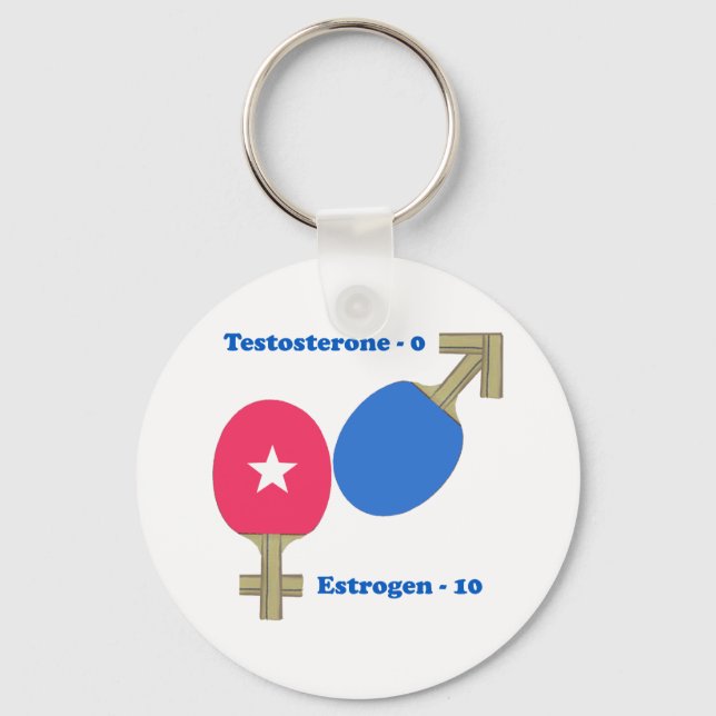 Estrogen Ping Pong Keychain (Front)