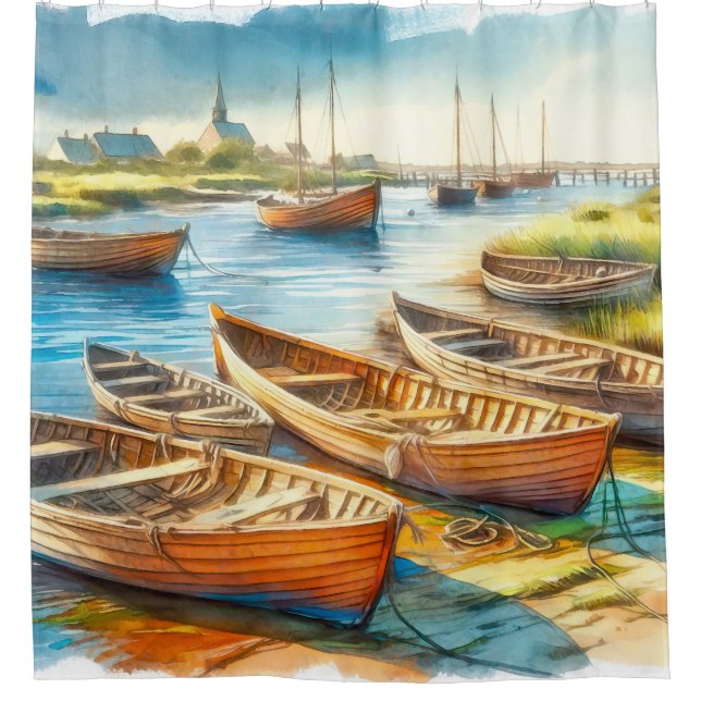 Estuary Rest Shower Curtain (Front)