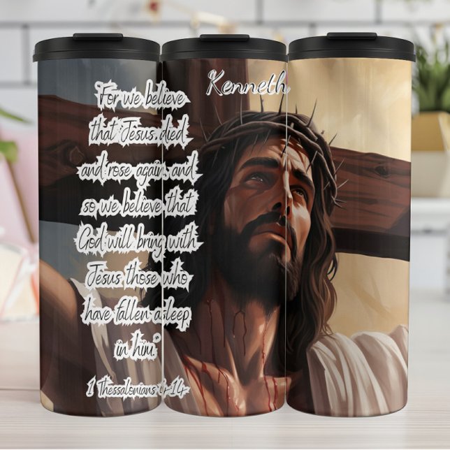 esus: Died, Rose, Eternal Hope Thermal Tumbler (Creator Uploaded)