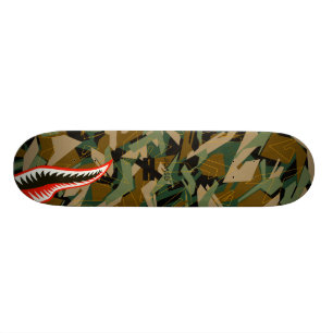 Esvoir Camo Mark Shark Skateboard Deck