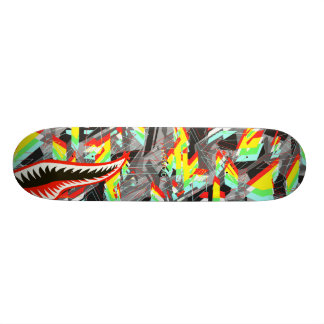 Esvoir Trippy Camo Shark Skateboard Deck