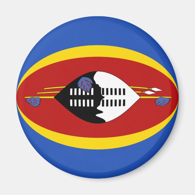 Eswatini Fisheye Flag Magnet (Front)