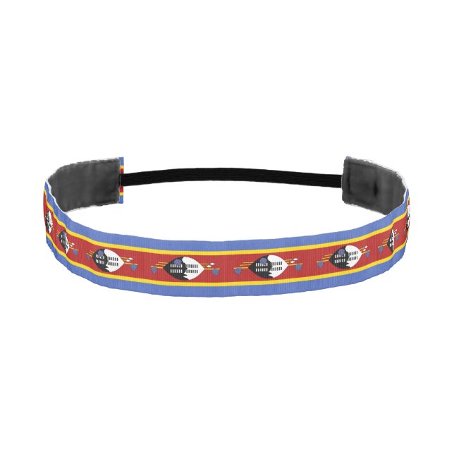 Eswatini Flag Athletic Headband (Front)