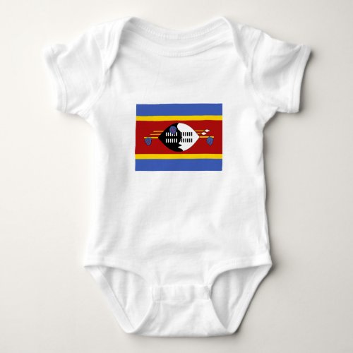 Eswatini Flag Baby Bodysuit
