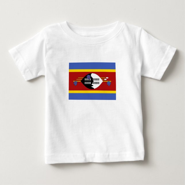 Eswatini Flag Baby T-Shirt (Front)