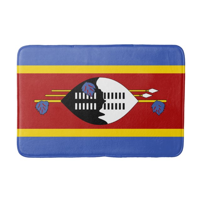 Eswatini Flag Bath Mat (Front)