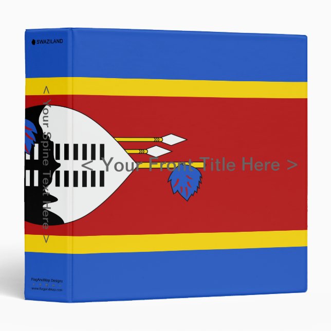 Eswatini Flag Binder (Front/Spine)