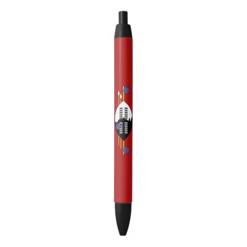 Eswatini Flag Black Ink Pen