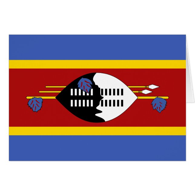 Eswatini Flag Cards (Front Horizontal)