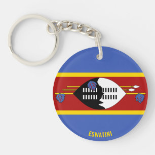 Eswatini Flag Charming Patriotic Keychain