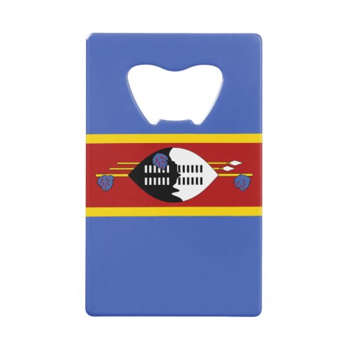 Eswatini Flag Credit Card Bottle Opener