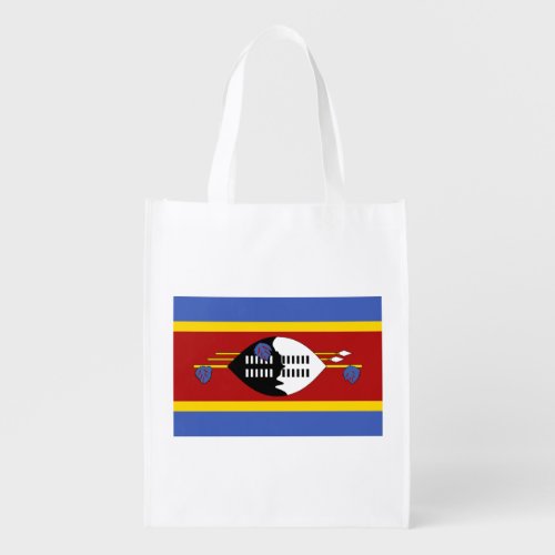 Eswatini Flag Grocery Bag