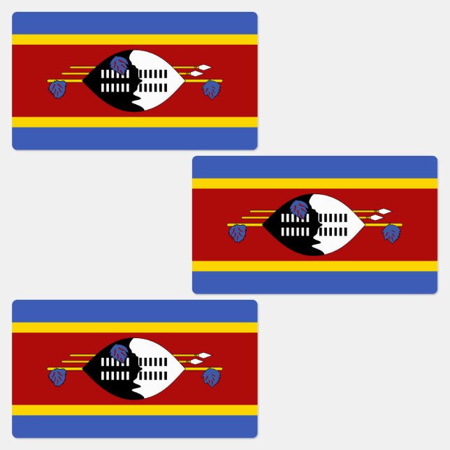 Eswatini Flag Labels (Group)