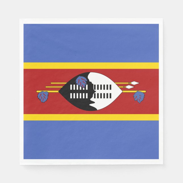 Eswatini Flag Napkins (Front)