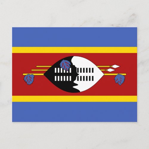 Eswatini Flag Postcard