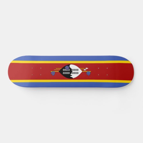 Eswatini Flag Skateboard