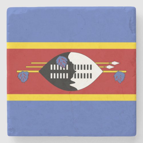 Eswatini Flag Stone Coaster