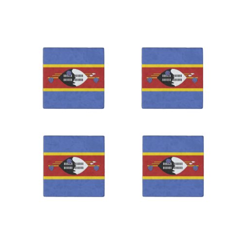 Eswatini Flag Stone Magnet