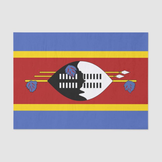 Eswatini Flag Tissue Paper (Front)