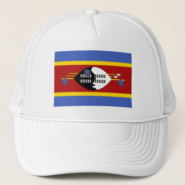 Eswatini Flag Trucker Hat (Front)