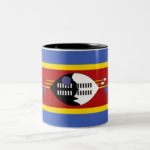 Eswatini Flag Two_Tone Coffee Mug