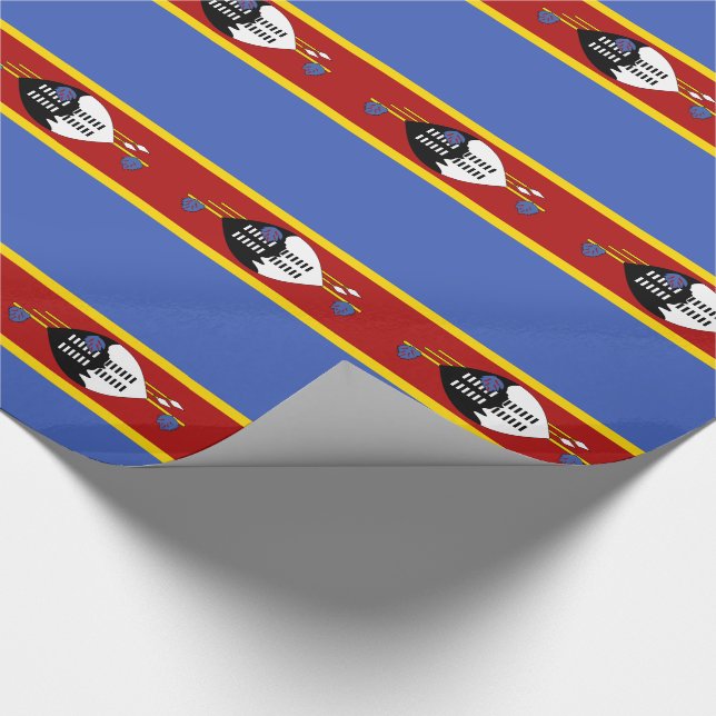 Eswatini Flag Wrapping Paper (Corner)
