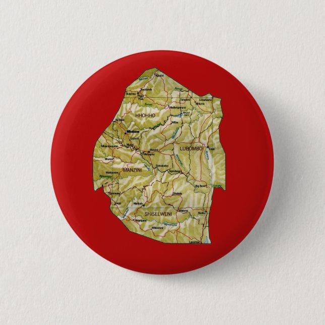 Eswatini Map Button (Front)