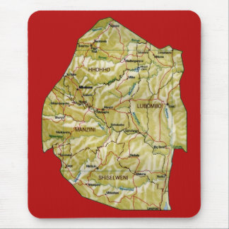 Eswatini Map Mousepad