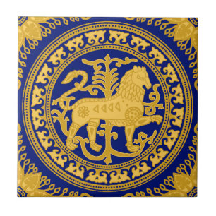 Esztergom Lion Ceramic Tile