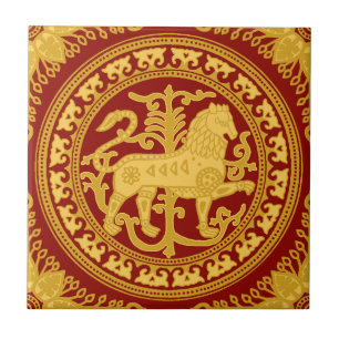Esztergom Lion Ceramic Tile