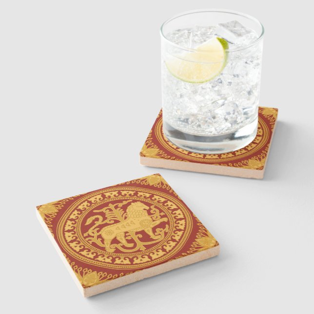 Esztergom Lion Stone Coaster (Side)