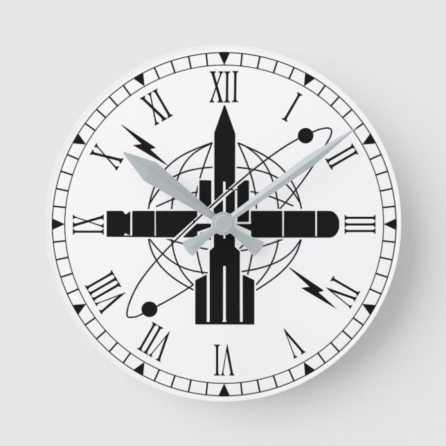 ET Branch badge Round Clock (Front)