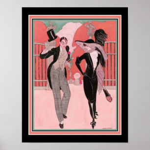 "Et Elegant Par" 1920's Art Deco Print